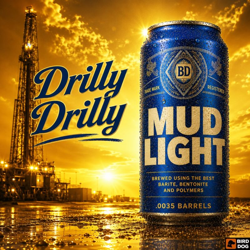 Mud Light, an original Bird Dog oilfield parody campaign