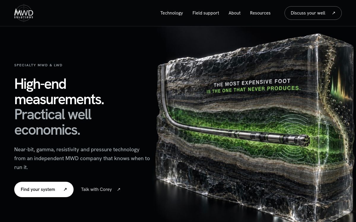MWD Solutions digital presence created by Bird Dog