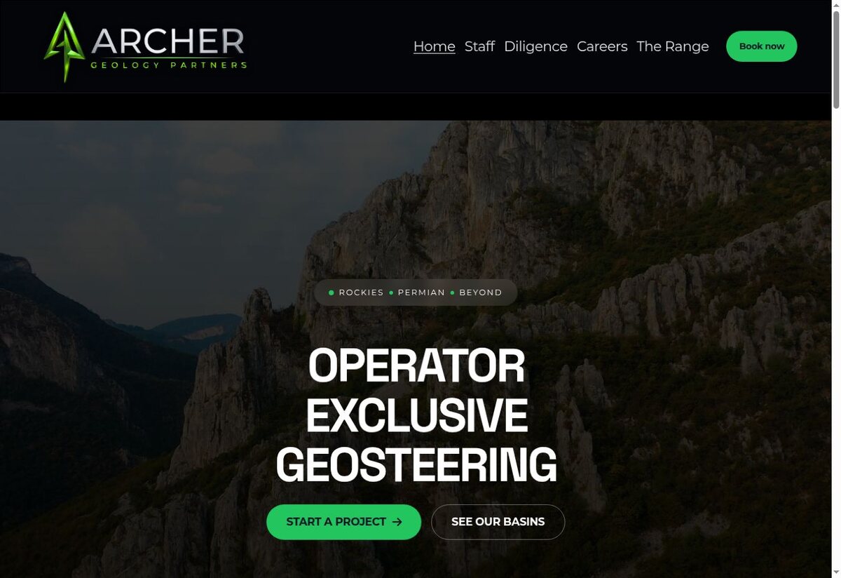 Archer Geology Partners company presentation for operator-exclusive geosteering