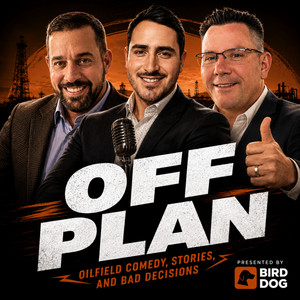 Off Plan podcast cover with Tom, Stephen and Terrell